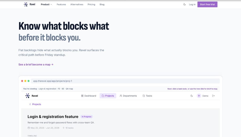 Ravel product screenshot